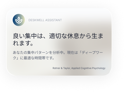 アシスタントメッセージ
